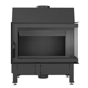 Wkłady kominkowe - Wkład Kominkowy Zibi 12 P Bs Deco Czarny Termotec - miniaturka - grafika 1