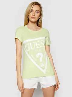 Koszulki i topy damskie - Guess T-Shirt O1GA56 JA911 Zielony Regular Fit - grafika 1