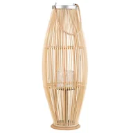 Świeczniki - Beliani Lampion jasne drewno 84 cm TAHITI - miniaturka - grafika 1