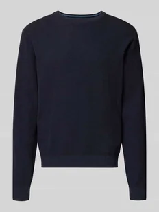 Sweter z dzianiny o kroju regular fit z czystej bawełny - Swetry męskie - miniaturka - grafika 1