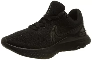 Trampki damskie - Nike React Infinity Run Flyknit 3, trampki damskie, czarne, 36 EU, czarny, 36 EU - grafika 1