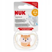 Smoczki uspokajające - ND39_563066 NUK SMOCZEK USP 0-6M SIL SPACE FOX 10 - miniaturka - grafika 1
