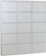 Szafki na buty - Pisa szafka na buty z 15 klapami/drzwiczkami w metalicznej bieli. Zmontowane. - miniaturka - grafika 1