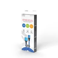 Kable USB - Savio Kabel USB USB Typ C Micro Lighting CL-157 2 m - miniaturka - grafika 1