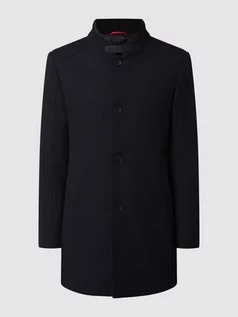 Płaszcze męskie - Krótki płaszcz o kroju regular fit z plisą w kontrastowym kolorze model ‘Ciliverpool’ - grafika 1