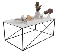 Ławy i stoliki kawowe - Nowoczesna ława czarny + biały mat W1-C71 - miniaturka - grafika 1