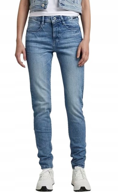 G-STAR RAW JEANSY RURKI WYSOKI STAN NIEBIESKIE PRZETARCIA 30/30 1J9A