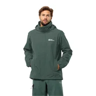 Kurtki męskie - Męska kurtka Jack Wolfskin STORMY POINT 2L JKT M black olive/black olive - S - miniaturka - grafika 1