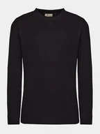 Koszulki męskie - Outhorn Longsleeve OTHAW23TLONM183 Czarny Regular Fit - miniaturka - grafika 1
