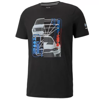 Koszulki męskie - Puma BMW Motorsport Graphic Tee 531194-01, męski t-shirt kompresyjny czarny - grafika 1