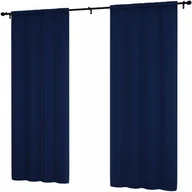 Zasłony - Zasłona gotowa gładka 145x160 półzaciemniająca krótka zasłony do salonu - miniaturka - grafika 1