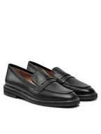 Półbuty damskie - Pollini Lordsy SA10093G1LTDG000 Czarny - miniaturka - grafika 1