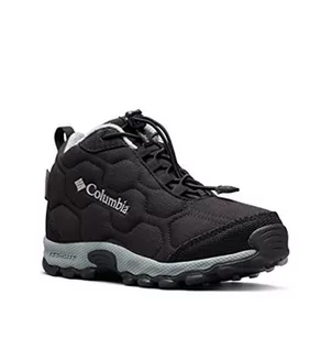 Buty dla chłopców - Columbia Unisex dziecięce buty Firecamp Mid 2 wodoszczelne, czarny - Czarny Black Monument - 29 EU - grafika 1