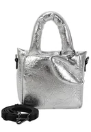 Torby męskie - Buffalo Boxy26 Cosmo Silver Cross damski, Silver - miniaturka - grafika 1