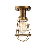 Lampy sufitowe - Mixon lampa sufitowa loft mosiądz QZ-MIXON-SF-WS Quoizel - miniaturka - grafika 1
