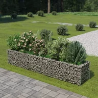 Donice - vidaXL Donica gabionowa z galwanizowanej stali, 270 x 50 x 50 cm - miniaturka - grafika 1