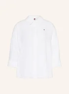 Koszule damskie - Tommy Hilfiger Koszula Z Lnu Z Rękawami 3/4 weiss - TOMMY HILFIGER - miniaturka - grafika 1