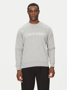 Calvin Klein Bluza Logo K10K104059 Szary Regular Fit - Bluzy męskie - miniaturka - grafika 1