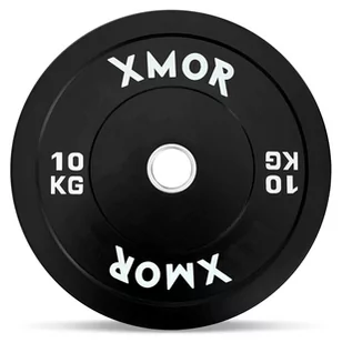 Obciążenie do sztangi 10 kg BLACK TRAINING BUMPER PLATES XMOR - Obciążenia - miniaturka - grafika 1
