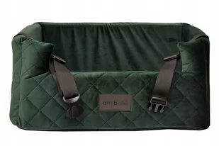 Boutiquezoo Boutiquezoo FOTELIK SAMOCHODOWY DLA PSA TRANSPORTER MATA VELVET SZARY L BTQZ-AMB-CARSEAT-VELVET-GRAU-L - Sprzęt podróżny i transportery dla psów - miniaturka - grafika 2
