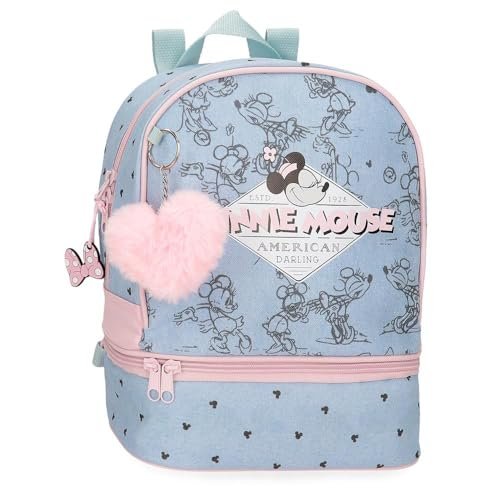 Joumma Disney Minnie American Darling Plecak Niebieski 8,37L 23x28x13 cms Poliester, niebieski, plecak