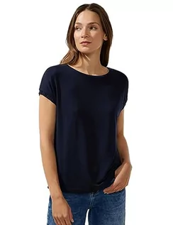 Koszulki i topy damskie - Street One Damska koszulka z haftem, Deep Blue, 38 - grafika 1