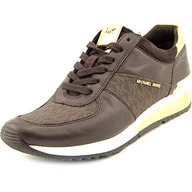 Trampki damskie - Michael Kors Damskie trampki Allie WRAP, brązowe, 37 EU, Brązowy, 4.5 UK - miniaturka - grafika 1