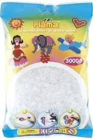 Hama 201-19 - przezroczysty, transparentny - 3000 koralików midi - Prace ręczne dla dzieci - miniaturka - grafika 1