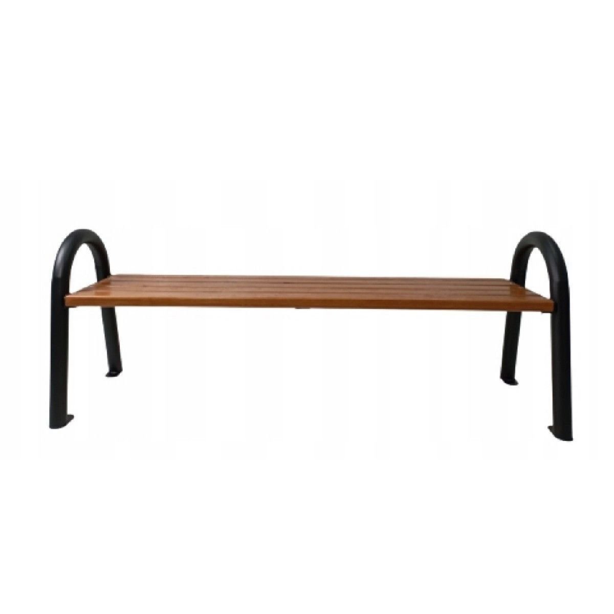 Ławka ogrodowa Karstal ławka stalowa ławka parkowa ławka ogrodowa meble ogrodowe drewno HAAG 9540