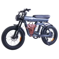 Rowery elektryczne - BEZIOR XF006 Electric Bike 1200W Motor 48V 23 2Ah Battery 20*4 0-inch Tire 47km/h Max Speed 100km Range Hydraulic Oil Bra - miniaturka - grafika 1
