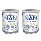 Mleko modyfikowane - Zestaw Nestle NAN Optipro Plus 2 HMO, mleko następne dla niemowląt powyżej 6 miesiąca, 2 x 800 g - miniaturka - grafika 1