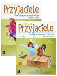 Szkolni przyjaciele. Edukacja wczesnoszkolna. Matematyka. Karty ćwiczeń. Część 1-2. Klasa 1 - Kamila Łyczek, Aniela Chankowska - podręcznik - Podręczniki dla szkół podstawowych - miniaturka - grafika 1