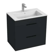 Szafki łazienkowe - Jika Cube - Szafka ze zlewem 65x43x61 cm, antracyt mat H4536021763521 - miniaturka - grafika 1