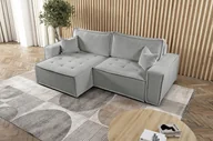 Narożniki - Sofa w kształcie L BOHOO narożnik tkanina Raven ciemnobeżowy lewy - miniaturka - grafika 1