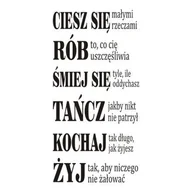 Naklejki na ścianę - Napis na ścianę naklejka Ciesz się małymi... 207, 200x100 cm - miniaturka - grafika 1