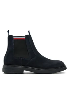 Tommy Hilfiger Sztyblety Chelsea FM0FM05191 Granatowy - Sztyblety męskie - miniaturka - grafika 1