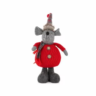 DEKORACJA WINTER HOME STOJĄCA MYSZ W CZERWONYM SWETERKU 36CM kod: 90A-OZD-LF3A - Ozdoby bożonarodzeniowe - miniaturka - grafika 1