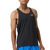 Koszulki męskie - Koszulka New Balance MT21260BK - czarna - miniaturka - grafika 1