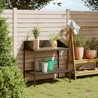 Podesty i deski tarasowe - vidaXL Kwietnik, antracytowy, 100x54,5x100 cm, stal galwanizowana - miniaturka - grafika 1