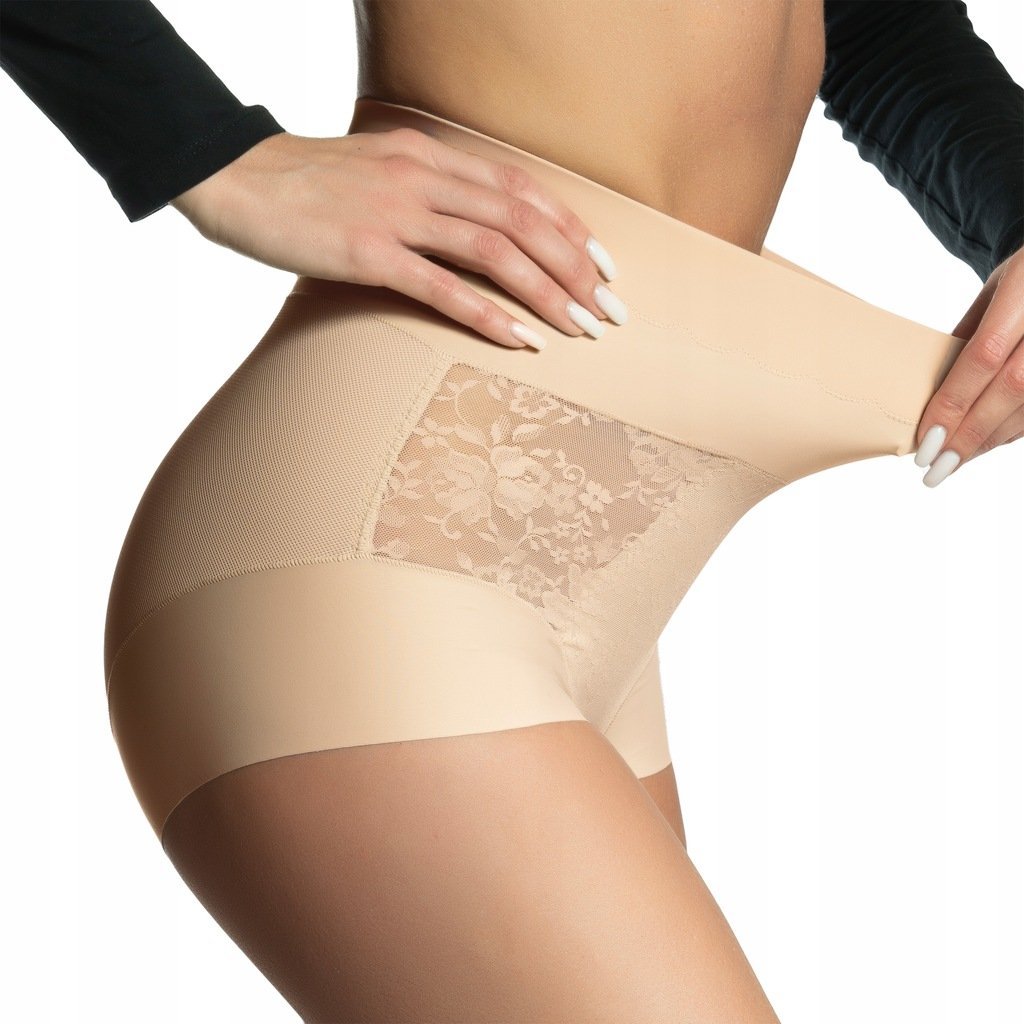 Wyszczuplające MAJTKI figi z WISKOZY korygujące WYSOKI STAN delikatne