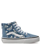 Buty dla dziewczynek - Vans Tenisówki Uy Sk8-Hi Zip VN000W9WNWD1 Niebieski - miniaturka - grafika 1