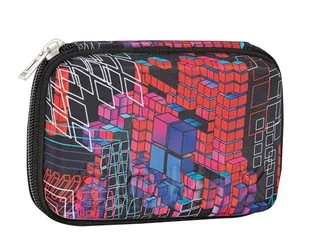 Comix PUDEŁKO MAXI ZIP - Piórnik Maxi Zip, torby na zamek błyskawiczny dla dzieci i młodzieży, z długopisami, ołówkami i markerami, 21 x 6,5 x 14,5 cm, czarno-czerwony, Czerwony, Casual - Piórniki - miniaturka - grafika 1