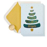 Kartki okolicznościowe i zaproszenia - Papyrus Kartki w pudełku bożonarodzeniowym, choinka, radosne święta (14 sztuk) - miniaturka - grafika 1