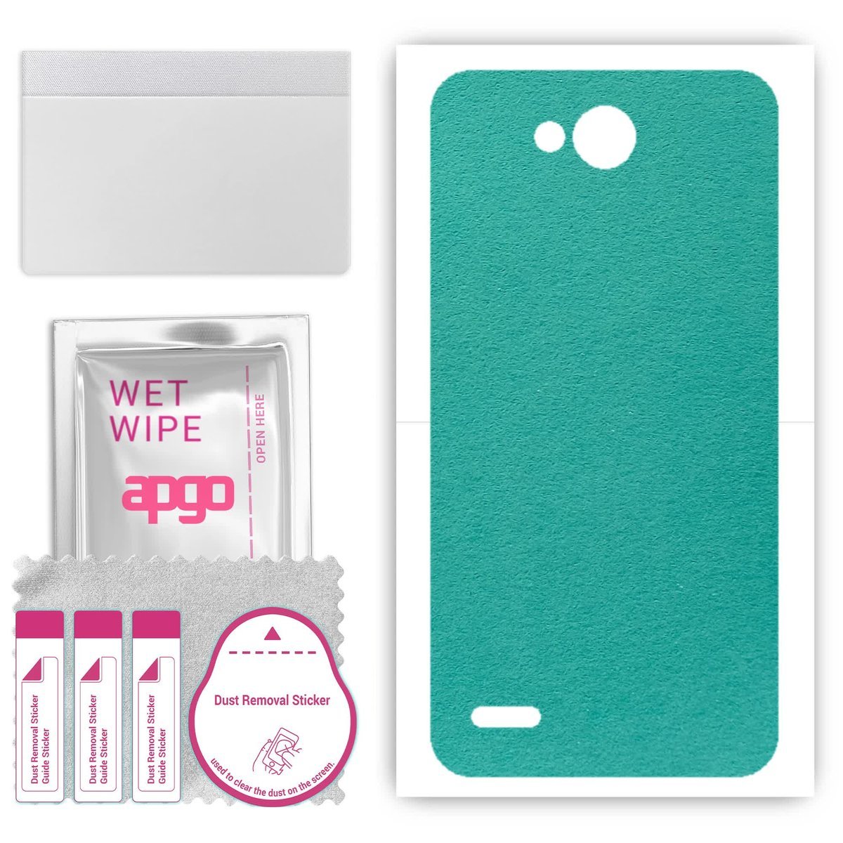 Folia naklejka skórka strukturalna na TYŁ Zamsz do LG X power2 - Zamsz Miętowy - apgo SKINS