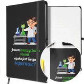 Notesy i bloczki - NOTES A5 z Gumką Prezent dla NAUCZYCIELA CHEMII - miniaturka - grafika 1
