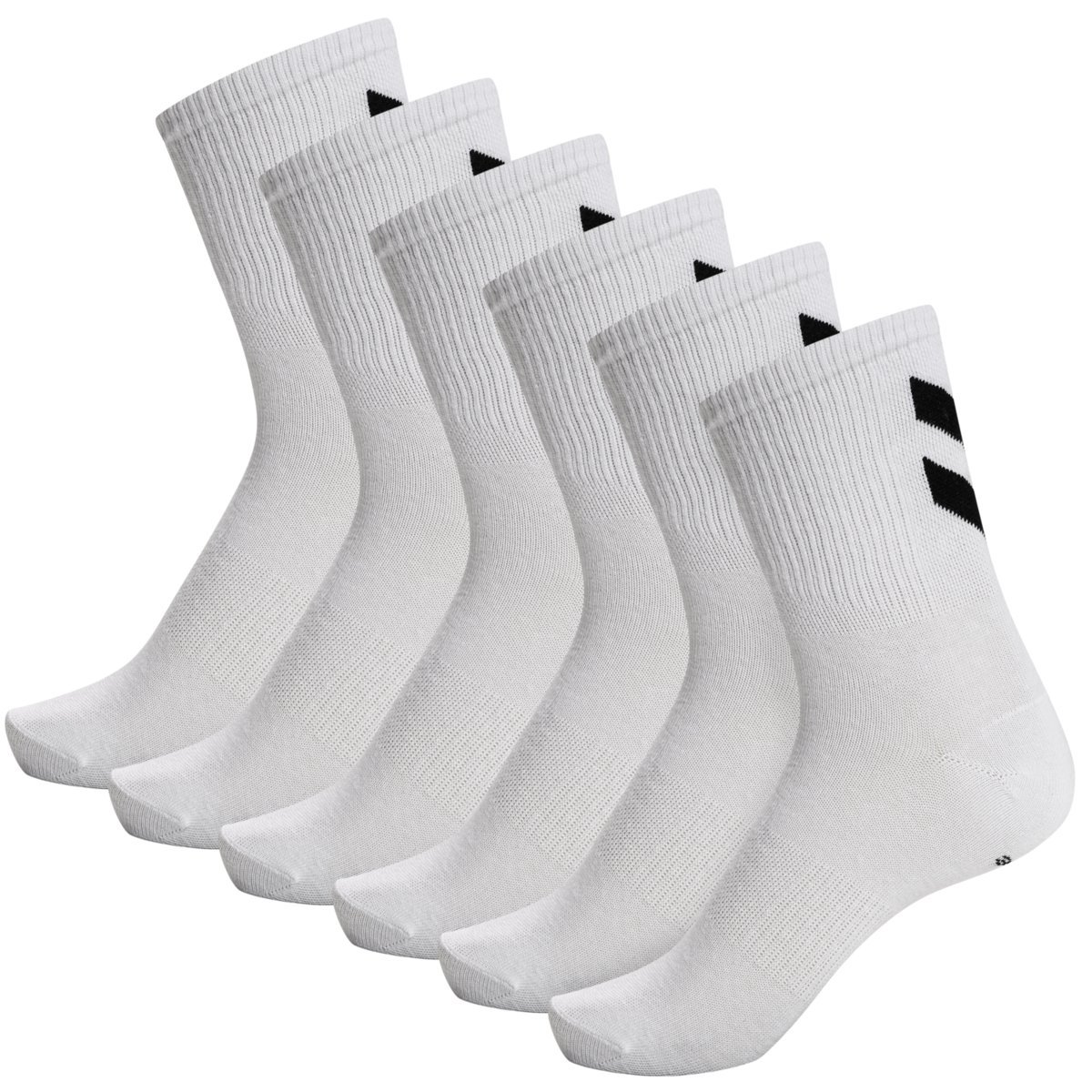Skarpetki Białe Humel Hmlchevron 6-Pack Socks Uniwersalne R. 46-48 213254