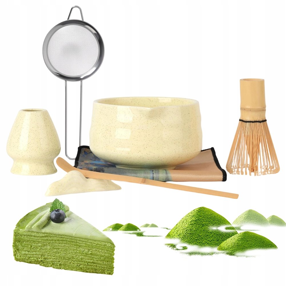 Zestaw Prezentowy Do Herbaty Matcha Ceramicznym Narzędzie
