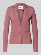 Marynarki i żakiety damskie - Krótki żakiet taliowany z mieszanki wiskozy model ‘POPTRASH’ - miniaturka - grafika 1