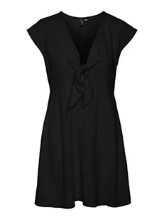 VERO MODA Damska sukienka Vmmymilo Cap Sleeve Mini Dress WVN Ga, czarny, XS - Sukienki - miniaturka - grafika 1