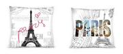 Poszewki na poduszki - Faro Poszewka Dwustronna City 002 Paryż 40x40 cm 08127 - miniaturka - grafika 1
